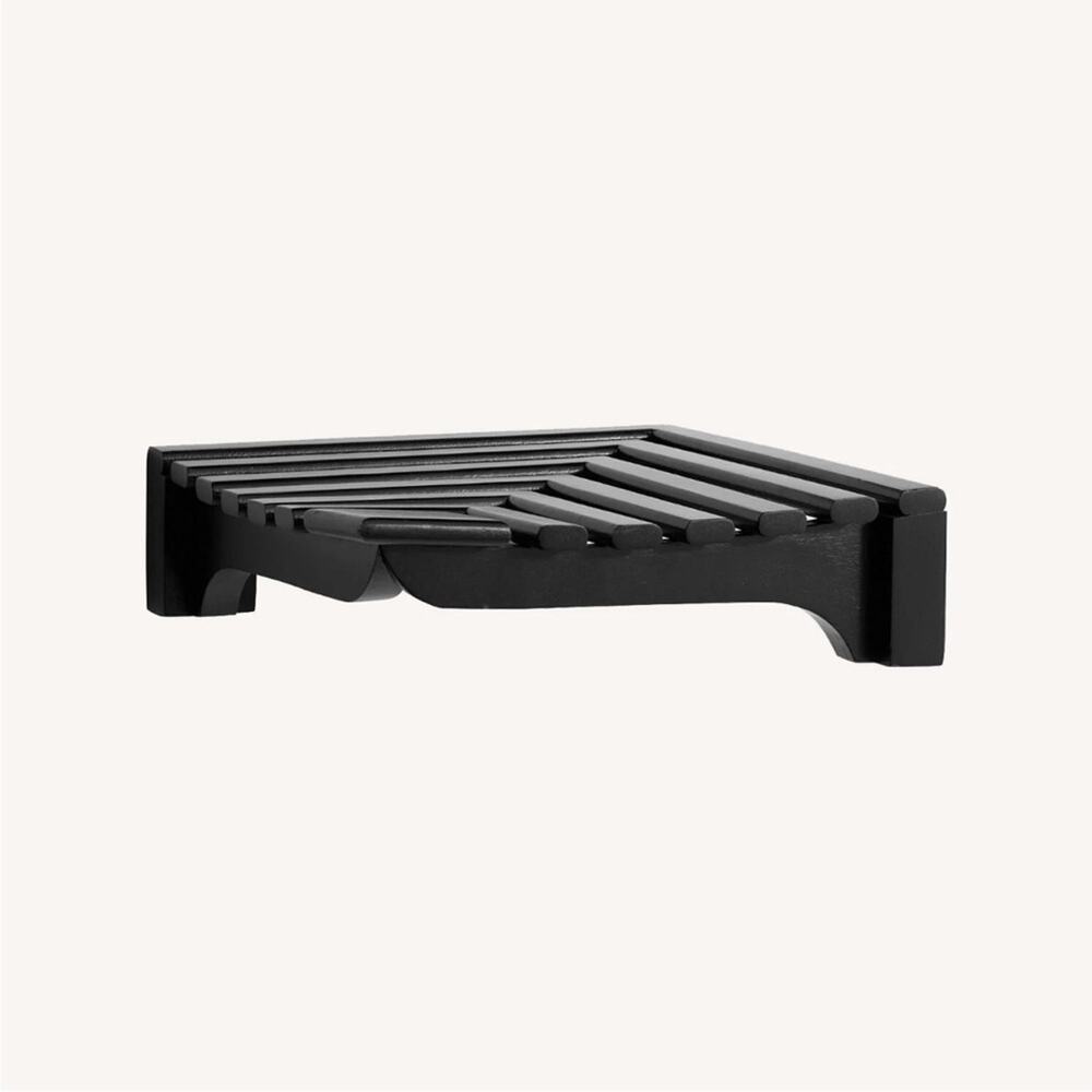 Pottery Barn DECLAN Corner Shelf Retired BLACK New in Box Sealed W/Hardware